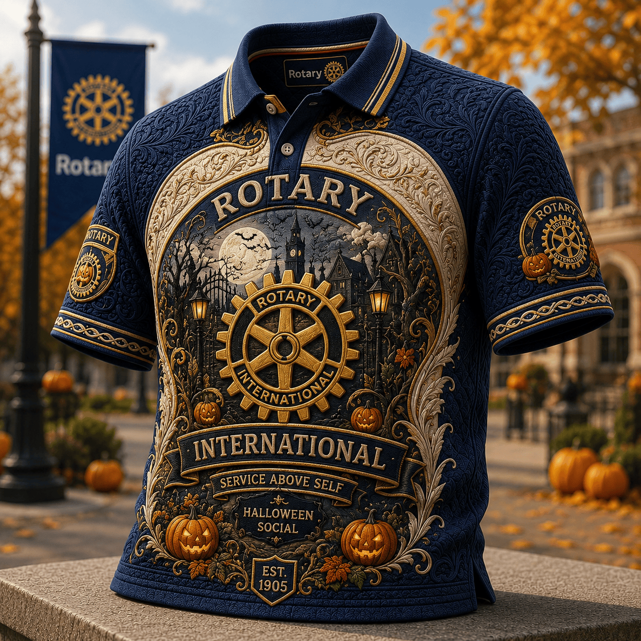 PREMIUM RI EMBOSS POLO SHIRT NTNA
