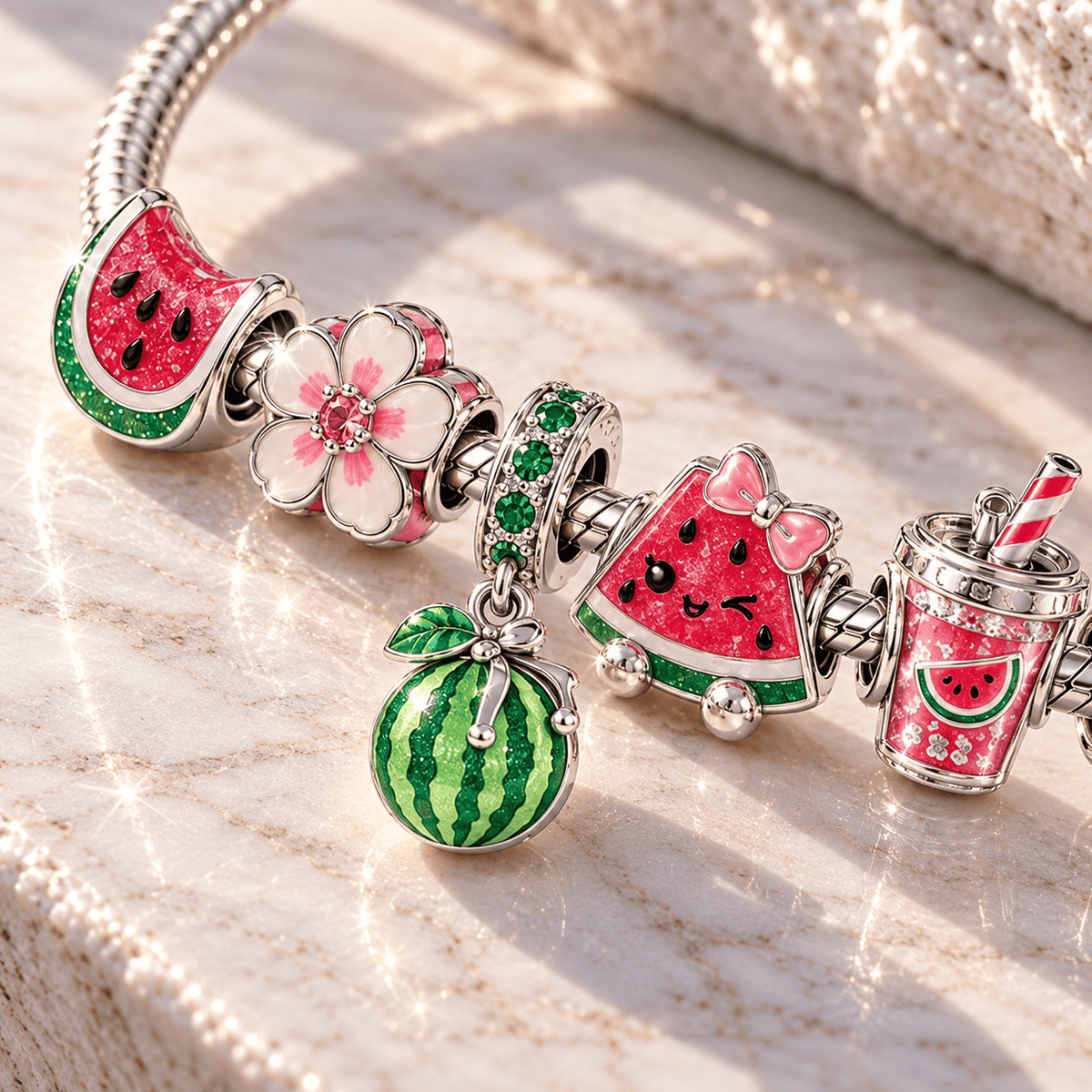 WTML Silver Charm Bracelet Set TTN