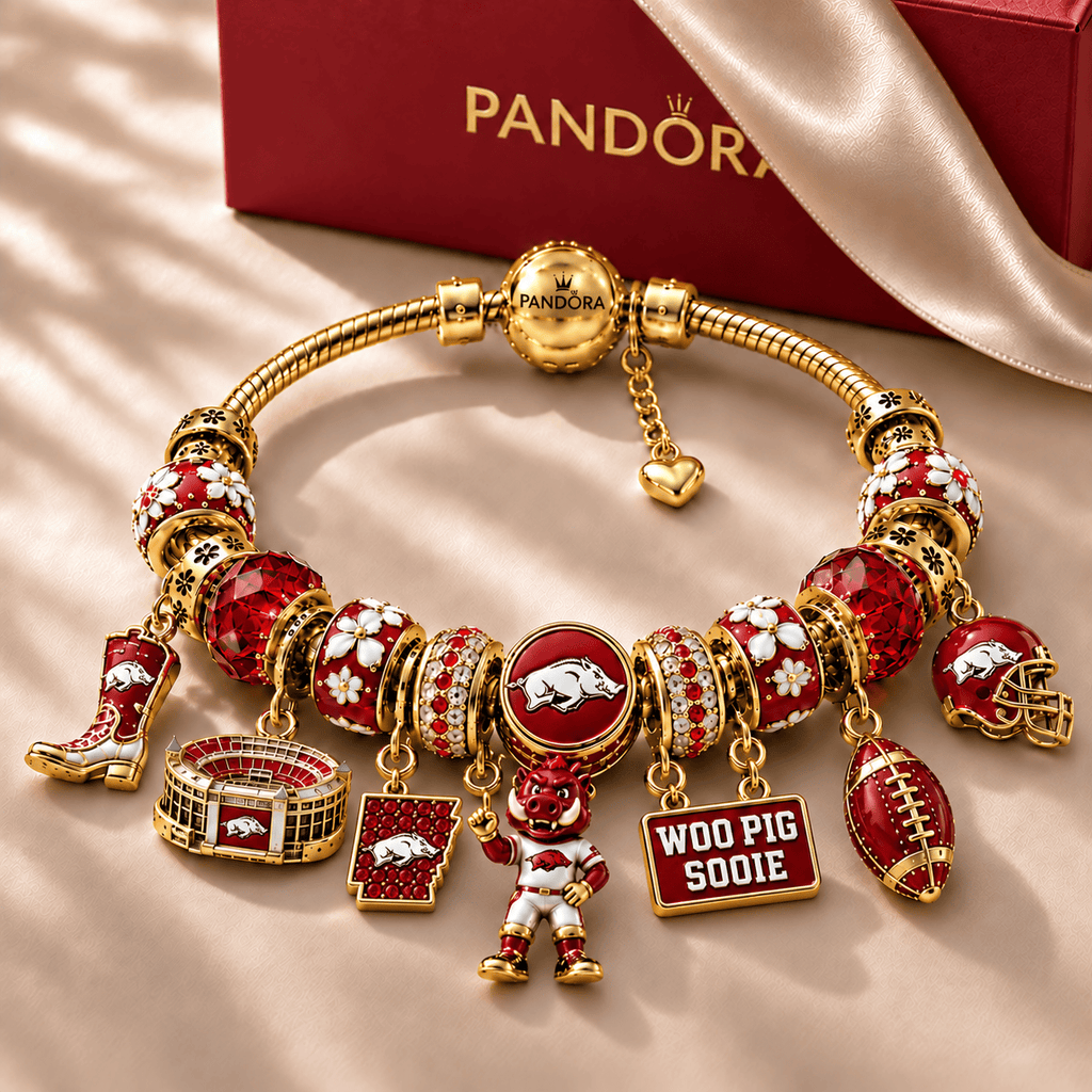 AKR Gold Charm Bracelet Set NHVH