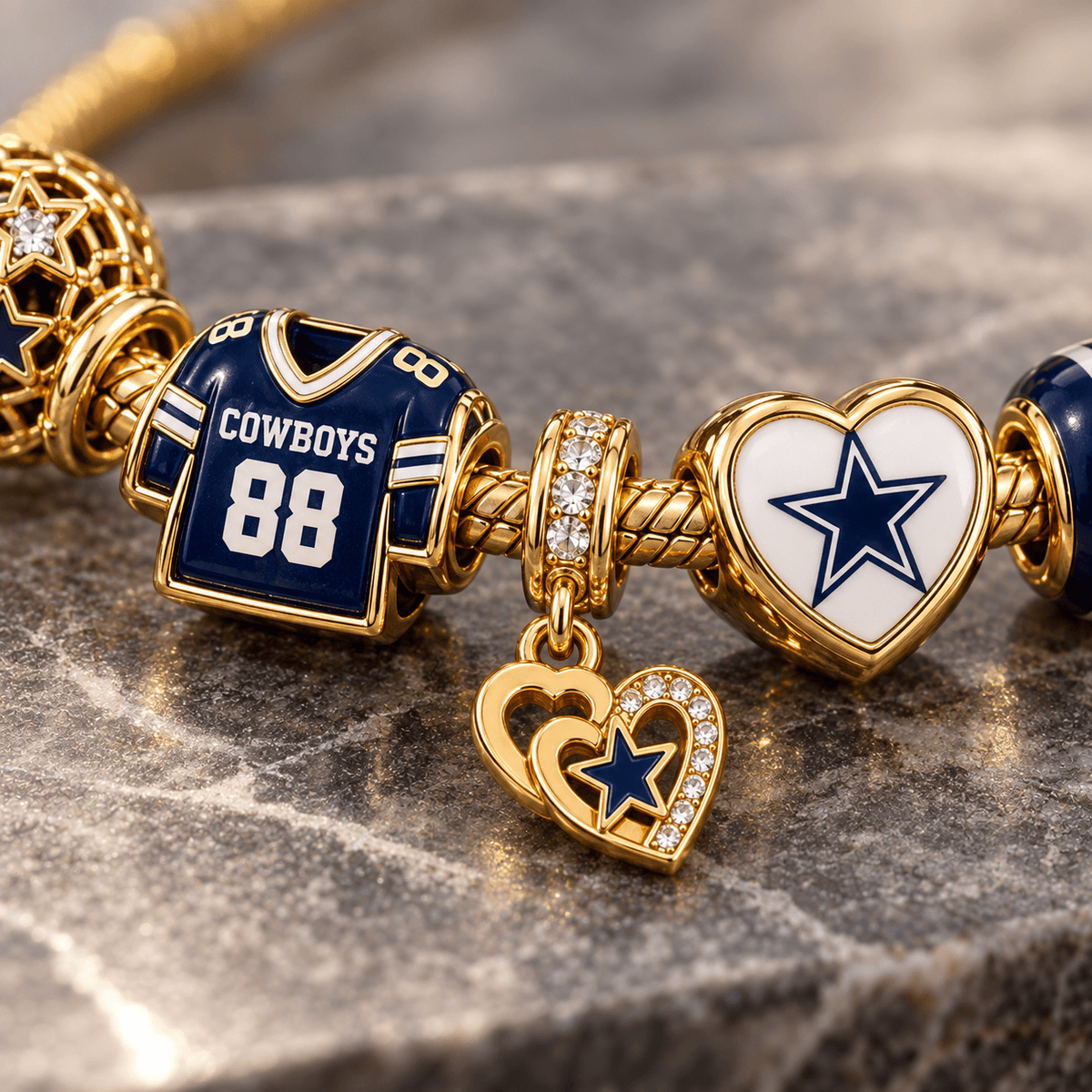 DLCB Gold Charm Bracelet Set PTKL