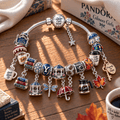 GMG Silver Charm Bracelet Set NTTB