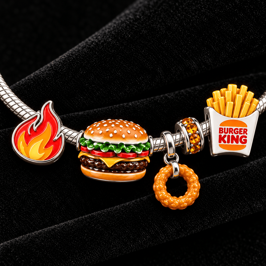 BGK Silver Charm Bracelet Set TTTT