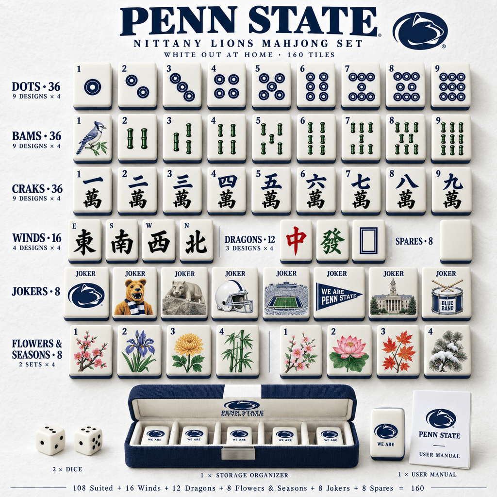 Premium PSNL Mahjong Tiles Set TNSM