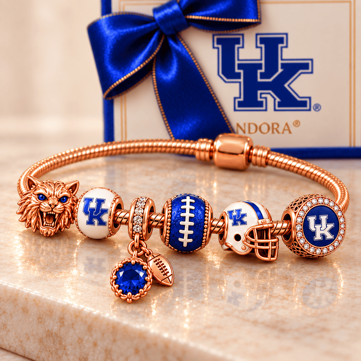 KWC Gold Charm Bracelet Set PNPA