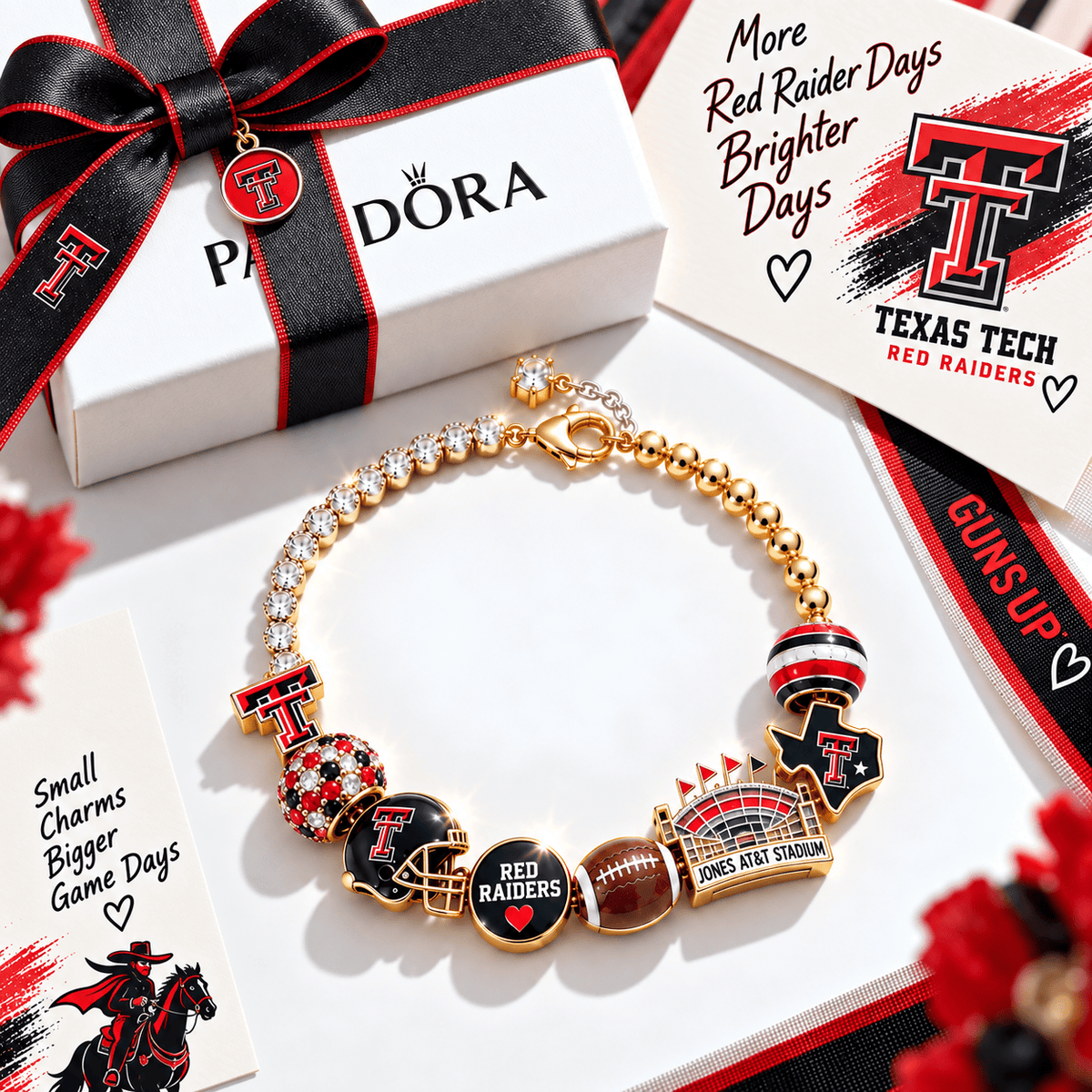 TTRR Gold Charm Bracelet Set BMD