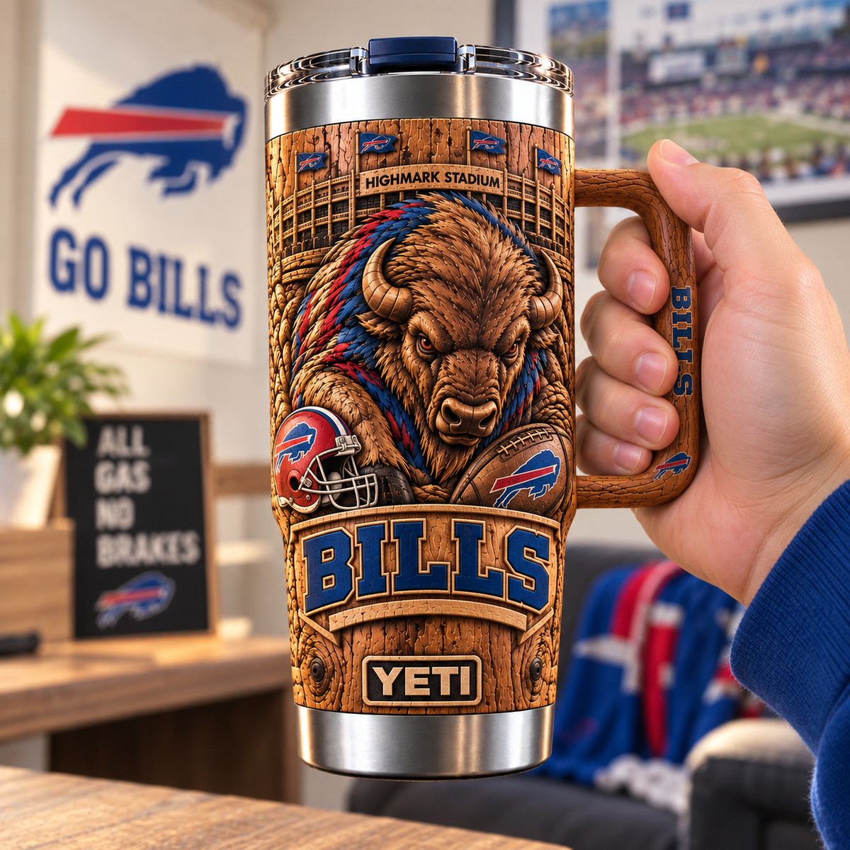 BFBL 40oz Woodgrain Relief Tumbler NTTB